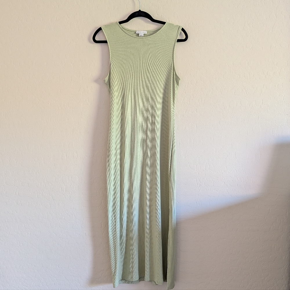 Like New Condition - Gianni Bini Light Green Sleeveless Maxi Dress - Size L